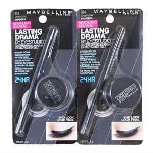 Maybelline Lasting Drama -954 Charcoal Gel Eyeliner Lot Of 2